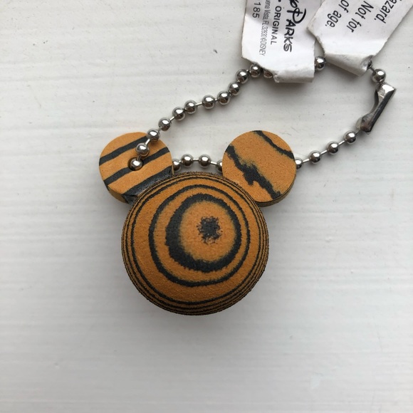 Vintage orange Disney Mouse Ears foam keychain - Picture 2 of 6